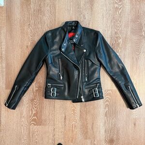 Straight To Hell Apparel vegan leather Bristol jacket 
Size XS